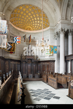 Saint Paul Cathedral Londra, la Cappella di San Michele e San Geprge Foto Stock