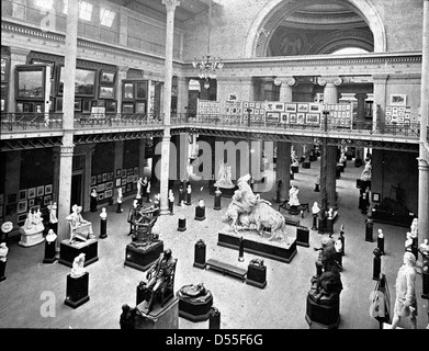 World's Columbian Exposition: Corte di statue, Chicago, Stati Uniti, 1893. Foto Stock