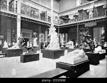 World's Columbian Exposition: Corte di statue, Chicago, Stati Uniti, 1893. Foto Stock