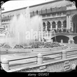 World's Columbian Exposition: Fontana elettrica, Chicago, Stati Uniti, 1893. Foto Stock