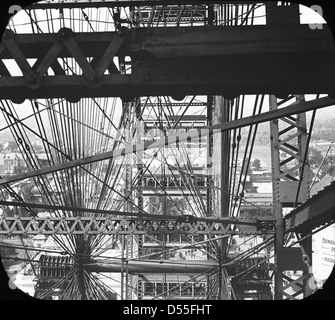 World's Columbian Exposition: ruota panoramica Ferris, Chicago, Stati Uniti, 1893. Foto Stock
