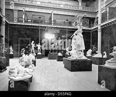 World's Columbian Exposition: Corte di statue, Chicago, Stati Uniti, 1893. Foto Stock