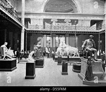 World's Columbian Exposition: Corte di statue, Chicago, Stati Uniti, 1893. Foto Stock