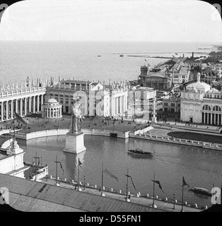 World's Columbian Exposition: Grand bacino, Chicago, Stati Uniti, 1893. Foto Stock