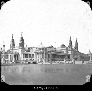 World's Columbian Exposition: costruzione di macchinari, Chicago, Stati Uniti, 1893. Foto Stock