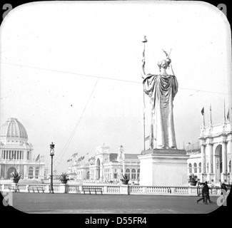 World's Columbian Exposition: corte d onore, Chicago, Stati Uniti, 1893. Foto Stock