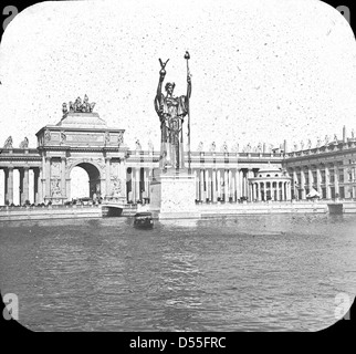 World's Columbian Exposition: Statua della Repubblica, Chicago, Stati Uniti, 1893. Foto Stock