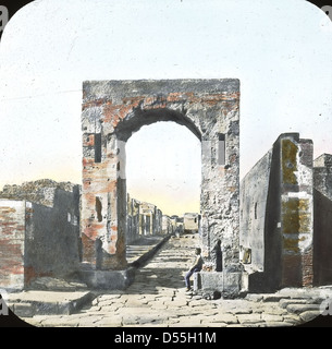 Pompei: City Gate, Pompei. Foto Stock