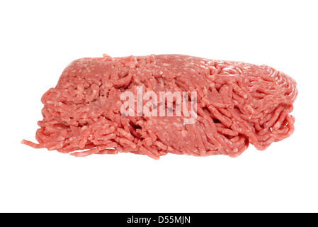 Isolato di materie di macinato di manzo Foto Stock