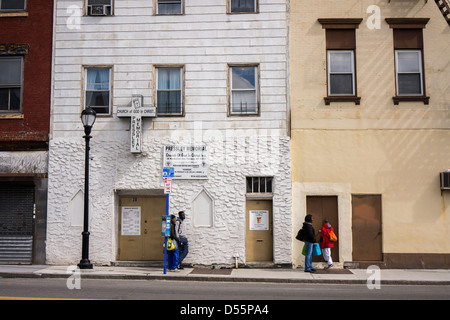 Downtown Yonkers nella contea di Westchester nello Stato di New York Foto Stock