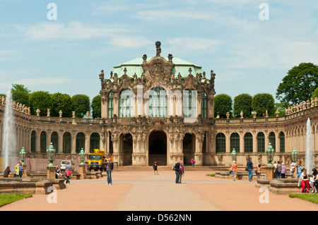 Palazzo Zwinger, Dresda, Sassonia, Germania Foto Stock