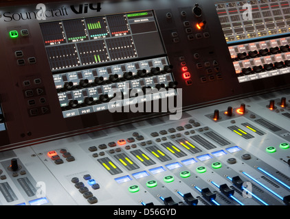 Soundcraft banco di miscelazione Foto Stock