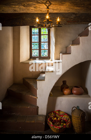 Gli spagnoli Palazzo del Governatore è una pietra miliare storica nazionale nel centro cittadino di San Antonio negli Stati Uniti Stato del Texas Foto Stock