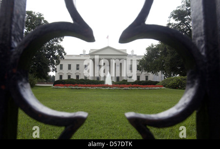La Casa Bianca è la residenza ufficiale e il luogo di lavoro del presidente degli Stati Uniti d'America,Casa Bianca,1600 Pennsylvania Avenue, Foto Stock
