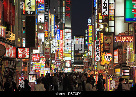 Giappone, Tokyo Shinjuku, Kabukicho di notte Foto Stock
