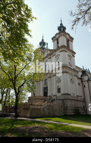 Cracovia, la Chiesa sulla roccia, una chiesa nel monastero dei Padri Paolini Foto Stock