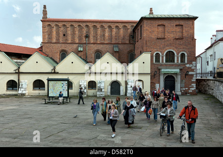 Cracovia, la Vecchia Sinagoga nel quartiere di Kazimierz in Ulica Szeroka Foto Stock