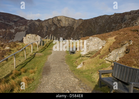 Le scogliere di Slieve League, Co. Donegal Foto Stock