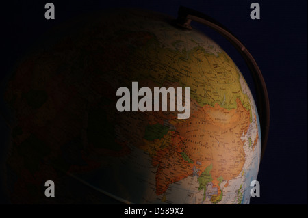 globo scuro Foto Stock
