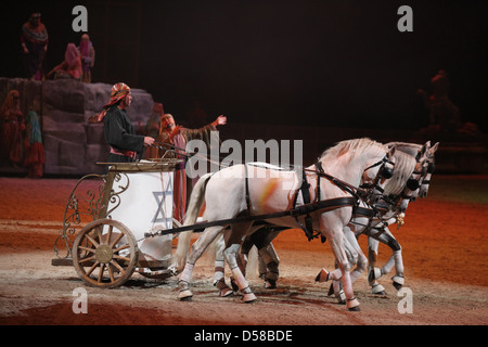 Atmosfera a Ben Hur live show presso la Lanxess Arena. Colonia, Germania - 10.12.2011 Foto Stock