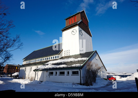 Kirkenes kirke chiesa finnmark Norvegia europa Foto Stock