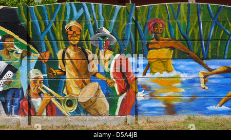 Pittura murale, cape town, Sud Africa Foto Stock