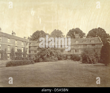 Cambridge. Emmanuel College, mostrando John Milton's Room Foto Stock