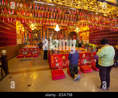 Chua Ba Tempio Thien Hau, Chinatown, il centro cittadino di Los Angeles, California, Stati Uniti d'America Foto Stock