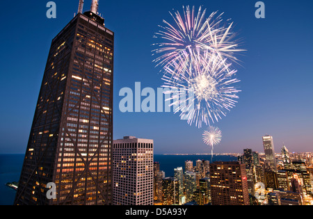 JOHN Hancock Tower Center (©BRUCE GRAHAM / SOM 1969) DOWNTOWN CHICAGO ILLINOIS USA Foto Stock
