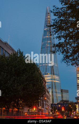 La Shard al tramonto da Renzo Piano. PHILLIP ROBERTS Foto Stock