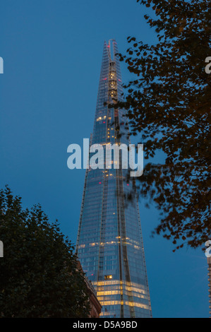 La Shard al tramonto da Renzo Piano. PHILLIP ROBERTS Foto Stock