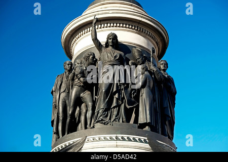 Di Daniel O'Connell monumento vicino fino a Dublino, Irlanda Foto Stock