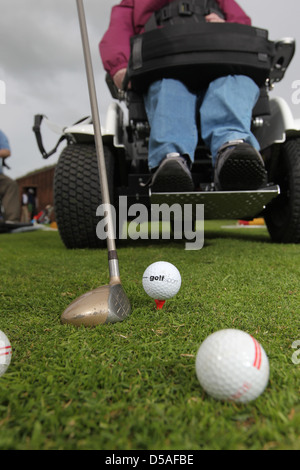 La Germania, con due handicap agli handicap. Sankt Peter-Ording, vi sono un inclusive Golf Club per i pazienti affetti da stroke Foto Stock