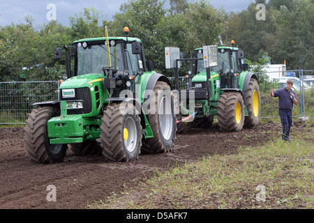 Rendsburg, Germania, Technikvorfuehrung presso la Fiera Agricola Norla Foto Stock