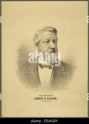 Per il Presidente: James G. Blaine Foto Stock