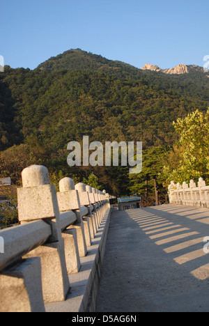 Ponte in Seoraksan National Park, Corea del Sud Foto Stock
