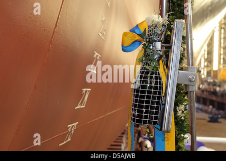 Flensburg, Germania, lanciato a Flensburg Schiffbaugesellschaft Foto Stock