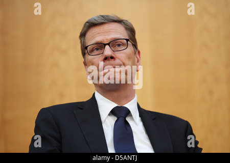 Berlino, Germania, il Ministro degli esteri Guido Westerwelle, della FDP Foto Stock
