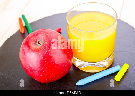 Apprendimento e snack Foto Stock