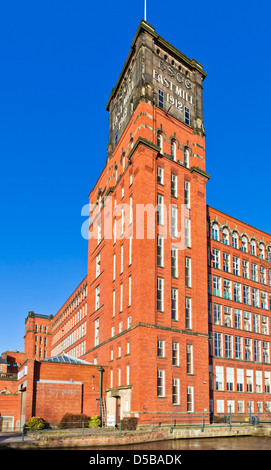 Belper Mill Derwent Valley Mills Sito Patrimonio dell'Umanità East Mill torre di Strutt's Mill Belper North Mill Belper Derbyshire Amber Valley Inghilterra Regno Unito GB Foto Stock