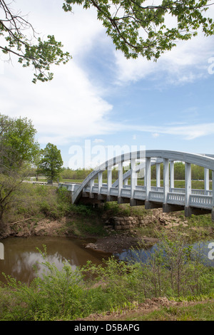 Lo storico Ponte di Arcobaleno a Route 66 Molle di Baxter, Kansas, STATI UNITI D'AMERICA Foto Stock