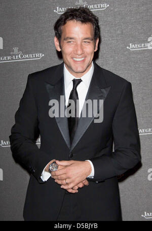 Attore britannico Clive Owen assiste le Coultre Jaeger-Leparte durante la 67th Venice International Film Festival a Ponte San Daniele a Venezia, Italia, 07 settembre 2010. Il film festival avrà luogo dal 01 al 11 settembre 2010. Foto: Hubert Boesl Foto Stock