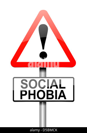 Fobia sociale. Foto Stock