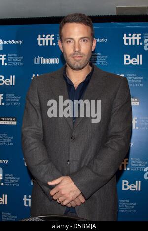 Direttore Ben Affleck assiste la conferenza stampa di 'città' durante il Toronto International Film Festival 2010 all'Hotel Hyatt Regency a Toronto, Canada, 10 settembre 2010. Foto: Hubert Boesl Foto Stock