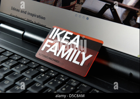 Ikea family carta fedeltà Foto Stock