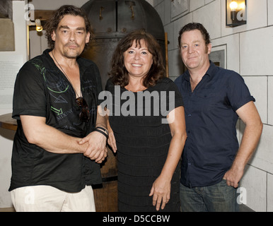 Martin Feifel, Gundi Ellert e Juergen Tonkel a photocall per il film TV 'Foehnlage. Ein Alpenkrimi' a Bier & Foto Stock