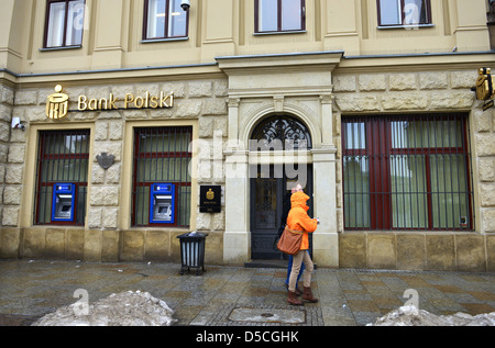 Banca di Polski bank building, Polonia Foto Stock