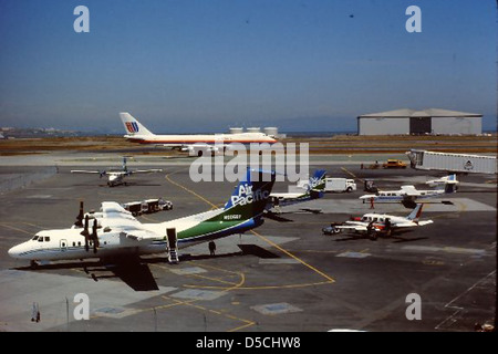 De Havilland ; Britten-Norman ; il faggio DHC-7 Dash 7 ; Trislander ; Modello 99 N9058P ; N403JA ; N61402 Foto Stock