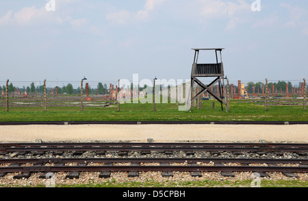 Campo di Auschwitz, un ex sterminio nazista camp in Polonia. Foto Stock