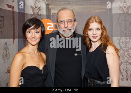 Marta Gastini, Tom e Fontana e Isotta Dychauk a photocall per il film 'Borgia" presso il ristorante Parlament Amburgo, Germania - Foto Stock